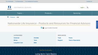 Life Insurance Products for Advisors – Nationwide Financial