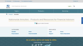 Nationwide Annuities for Financial Advisors