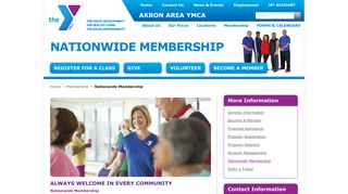 Nationwide Membership - Akron Area YMCA