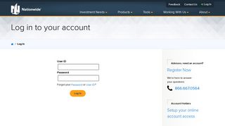 Log in to your account - Nationwide advisory solutions