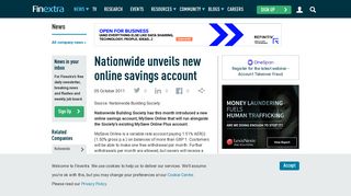Nationwide unveils new online savings account - Finextra Research