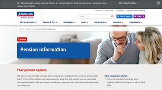 Pension information | Nationwide Building Society