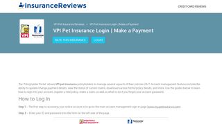 VPI Pet Insurance Login | Make a Payment - Insurance Reviews