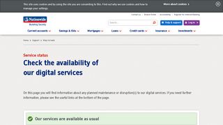 Service Status | Nationwide