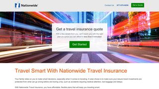 Nationwide, Travel insurance - PW