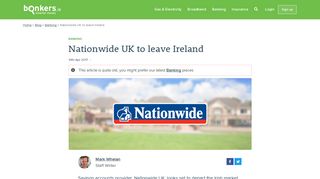 Nationwide UK to leave Ireland | bonkers.ie
