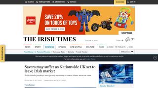 Savers may suffer as Nationwide UK set to leave Irish market