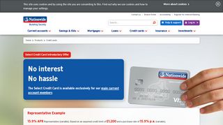 Managing Your Select Credit Card Online | Nationwide