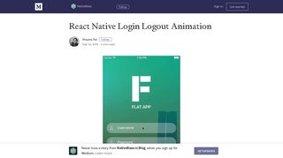 React Native Login Logout Animation – NativeBase.io Blog