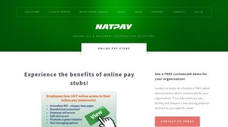 Online Pay Stubs - NatPay