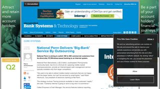National Penn Delivers 'Big-Bank' Service By Outsourcing | Bank ...