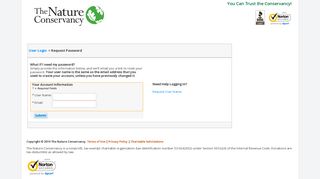 Request Password - The Nature Conservancy