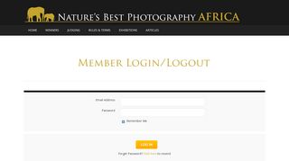 Natures Best Photography Africa – Judges Login