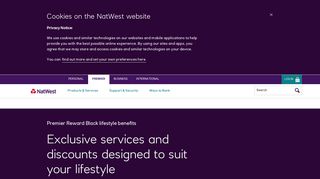 Lifestyle benefits - Reward Black account | NatWest Premier