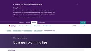 Writing a business plan | Business Planning | NatWest