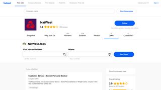 Jobs at NatWest | Indeed.co.uk