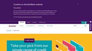 Credit Cards | Compare Deals and Apply Online | NatWest