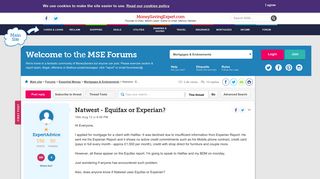 Natwest - Equifax or Experian? - MoneySavingExpert.com Forums