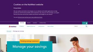 Manage your savings - NatWest