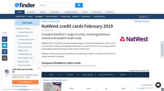 Compare NatWest Credit Cards for January 2019 | finder UK