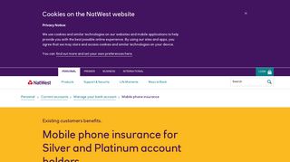 Mobile phone insurance - NatWest