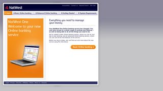 Accesskey 'H' - NatWest One Online