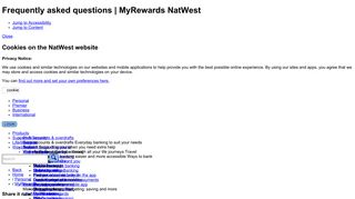 Frequently asked questions | MyRewards NatWest