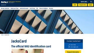 JacksCard | JacksCard serves as the Official NAU ID Card