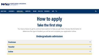 Apply Today | NAU | Northern Arizona University