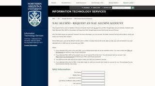 Northern Arizona University - Google Services at NAU