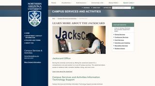 Campus Services and Activities - Northern Arizona University