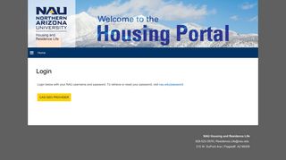 Login - the Housing Portal