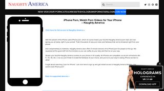 iPhone Porn & Mobile Porn | Naughty America