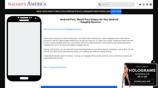 Android Porn & Mobile Porn | Naughty America