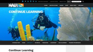 Continue Learning | NAUI Worldwide. Dive Safety Through Education