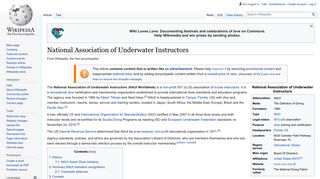 National Association of Underwater Instructors - Wikipedia