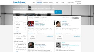 Recruiters in Bangalore - Placement Consultants in ... - Naukri.com