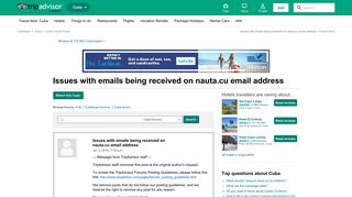Issues with emails being received on nauta.cu email address - Cuba ...
