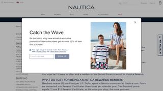 Nautica Rewards FAQ