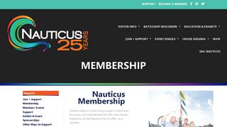 Membership | Nauticus & The Battleship Wisconsin