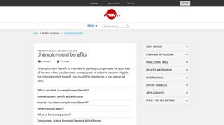 Unemployment benefits - www.nav.no