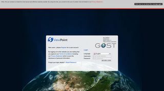GOST NavTracker: User Login - ViewPoint - Honeywell