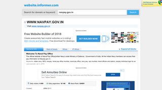 navpay.gov.in at WI. Welcome To Naval Pay Office - Website Informer