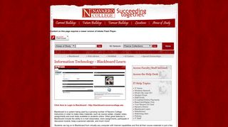 Navarro College - Information Technology - Blackboard Learn