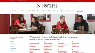 Navarro College | Quick Links