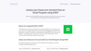 How to access your Naver.com email account using IMAP - Mailspring