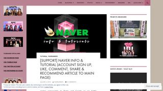 [SUPPORT] NAVER INFO & TUTORIAL (Account Sign Up, Like ...