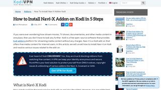 How to Install Navi-X Addon on Kodi in 5 Steps - Kodi VPN