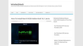 How To Install Navi-X KODI Addon Kodi 16.1 Jarvis | WirelesSHack