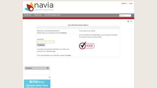 Navia Benefit Solutions > SecureLogon > UserID